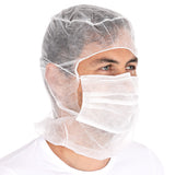 Astrohauben Eco mit 2-lagiger Mund-Nasen-Maske | PP - weiß