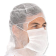 Astrohauben mit 2-lagiger Mund-Nasen-Maske | PP - weiß