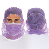 Astrohauben mit 2-lagiger Mund-Nasen-Maske | PP - lila