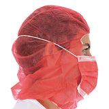 Astrohauben mit 2-lagiger Mund-Nasen-Maske | PP - rot