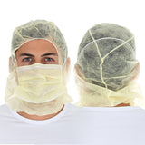 Astrohauben mit 2-lagiger Mund-Nasen-Maske | PP - gelb