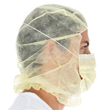Astrohauben mit 2-lagiger Mund-Nasen-Maske | PP - gelb