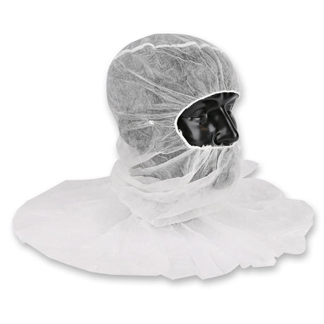 Astrohauben mit Cape | PP - weiß