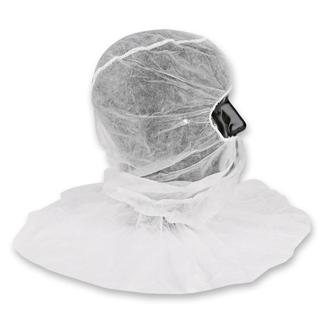 Astrohauben mit Cape | PP - weiß