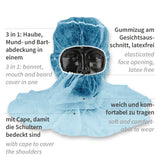Astrohauben mit Cape | PP - blau