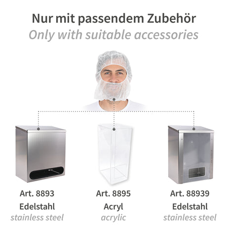 Astrohauben Balaclava Eco | PP - weiß