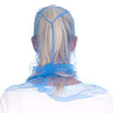 Astrohauben Micromesh mit Cape | Nylon - blau