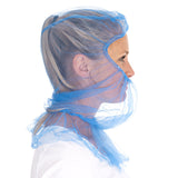 Astrohauben Micromesh mit Cape | Nylon - blau