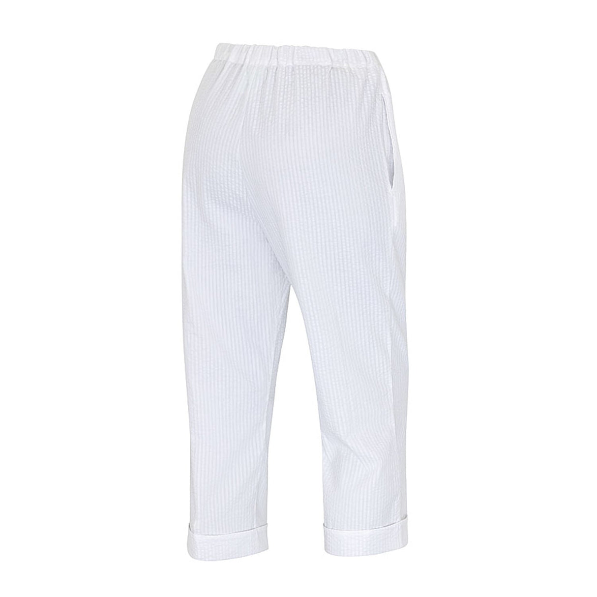 Seersucker ¾ Hose für Damen