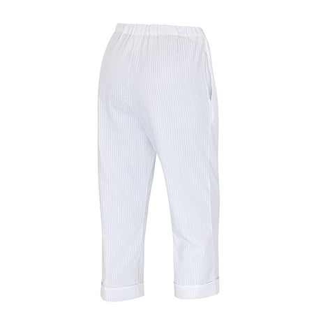 Seersucker ¾ Hose für Damen