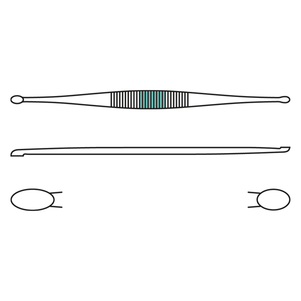 Scharfer Löffel nach Williger, 16,5cm