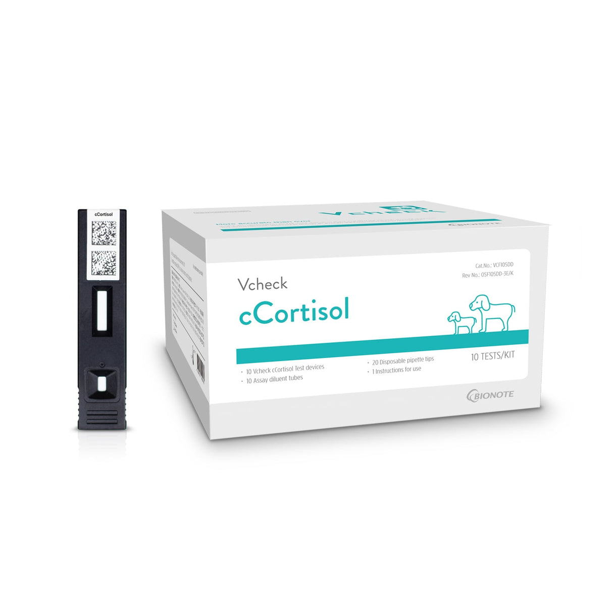 Vcheck cCortisol Testkassetten