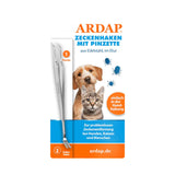 ARDAP Zeckenzange Edelstahl