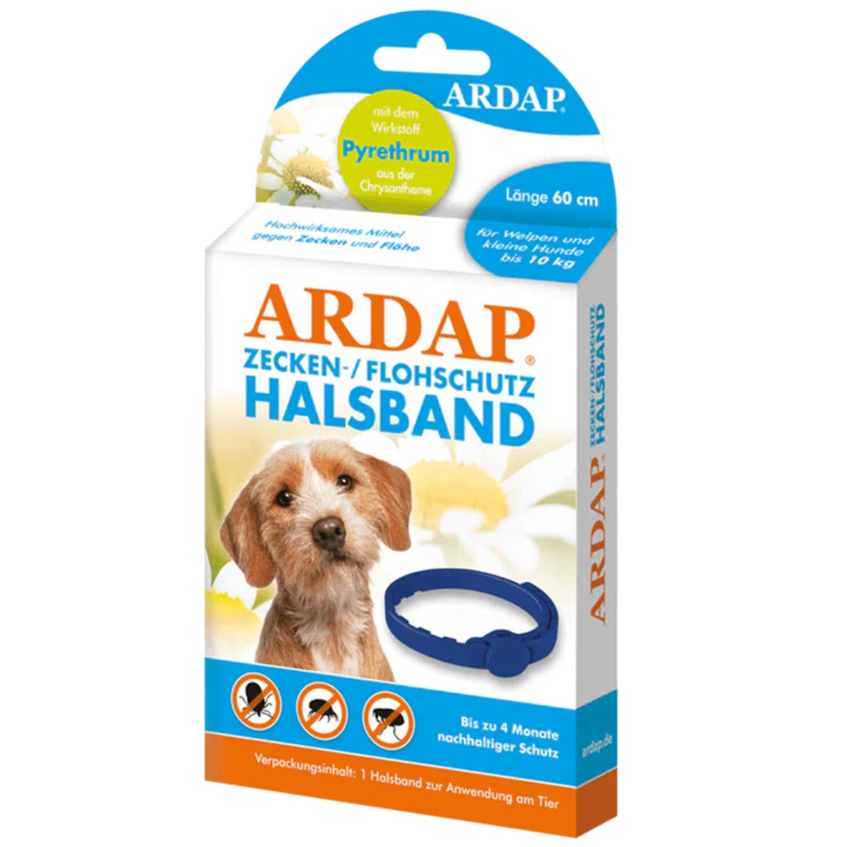 ARDAP Zecken- und Flohhalsband für Hunde