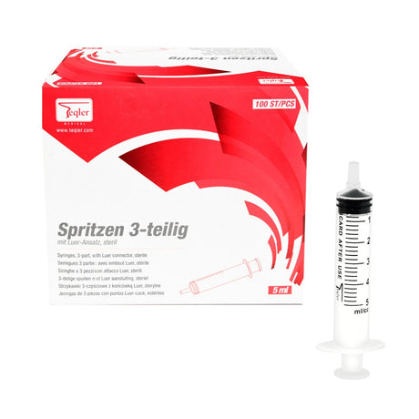 Teqler Einmalspritze, 3-teilig