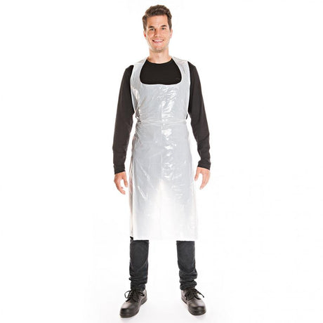Einwegschürzen auf Rolle ca. 16 my | LDPE - weiß