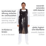 Einwegschürzen auf Rolle ca. 35 my | LDPE - schwarz