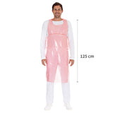 Einwegschürzen auf Rolle ca. 35 my | LDPE - rot