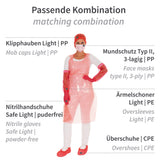 Einwegschürzen auf Rolle ca. 35 my | LDPE - rot