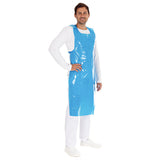 Einwegschürzen auf Rolle ca. 35 my | LDPE - blau
