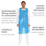 Einwegschürzen auf Rolle ca. 35 my | LDPE - blau
