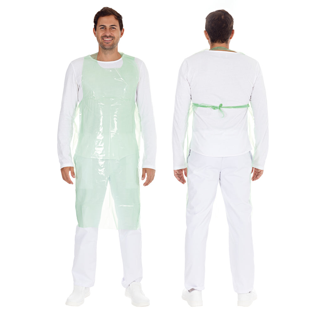 Einwegschürzen auf Rolle ca. 35 my | LDPE - grün