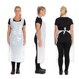 Einwegschürzen auf Rolle ca. 35 my | LDPE - weiß
