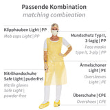 Einwegschürzen auf Rolle ca. 35 my | LDPE - gelb