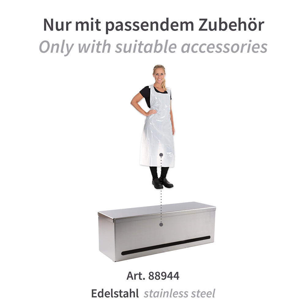 Einwegschürzen auf Rolle ca. 35 my | LDPE - weiß