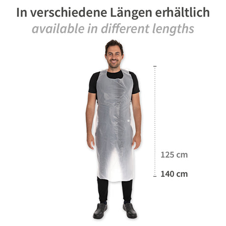 Einwegschürzen ca. 12 my | HDPE - weiß