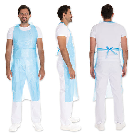 Einwegschürzen ca. 12 my | HDPE - blau