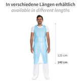 Einwegschürzen ca. 12 my | HDPE - blau