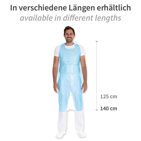 Einwegschürzen ca. 12 my | HDPE - blau