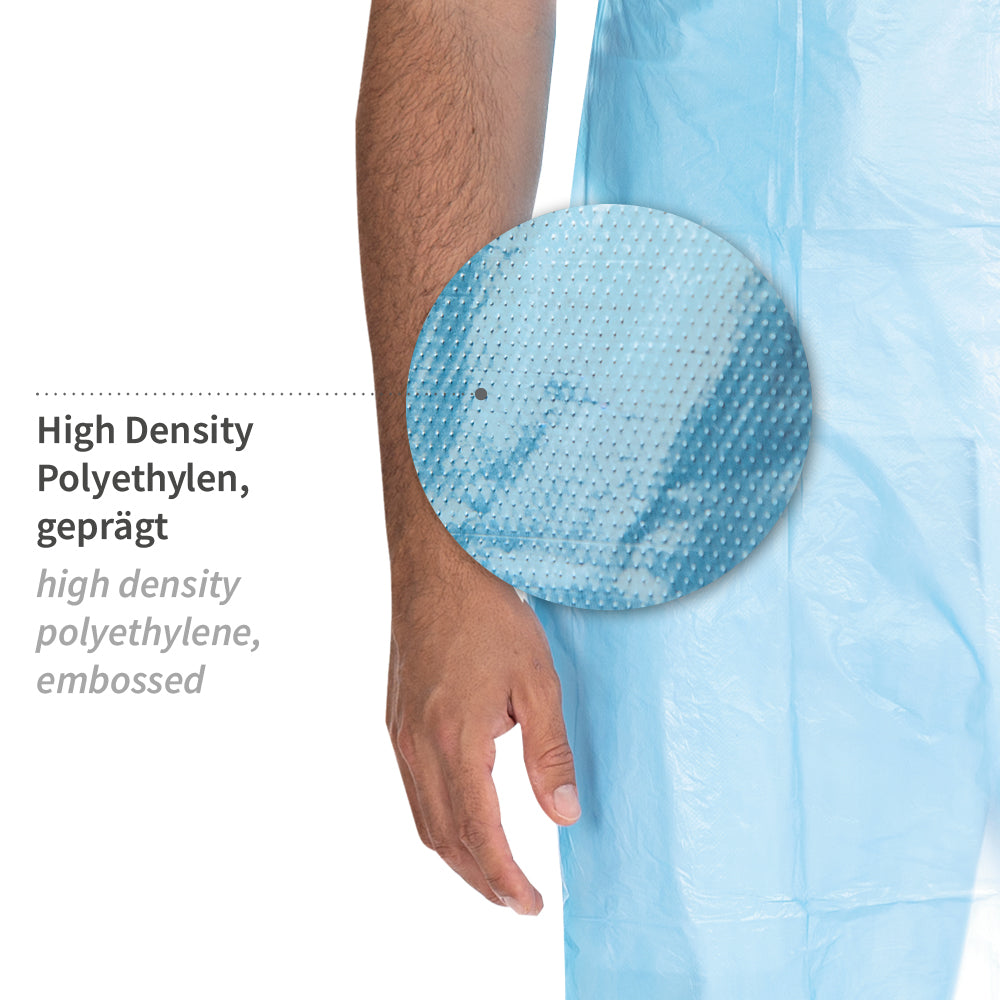 Einwegschürzen ca. 12 my | HDPE - blau