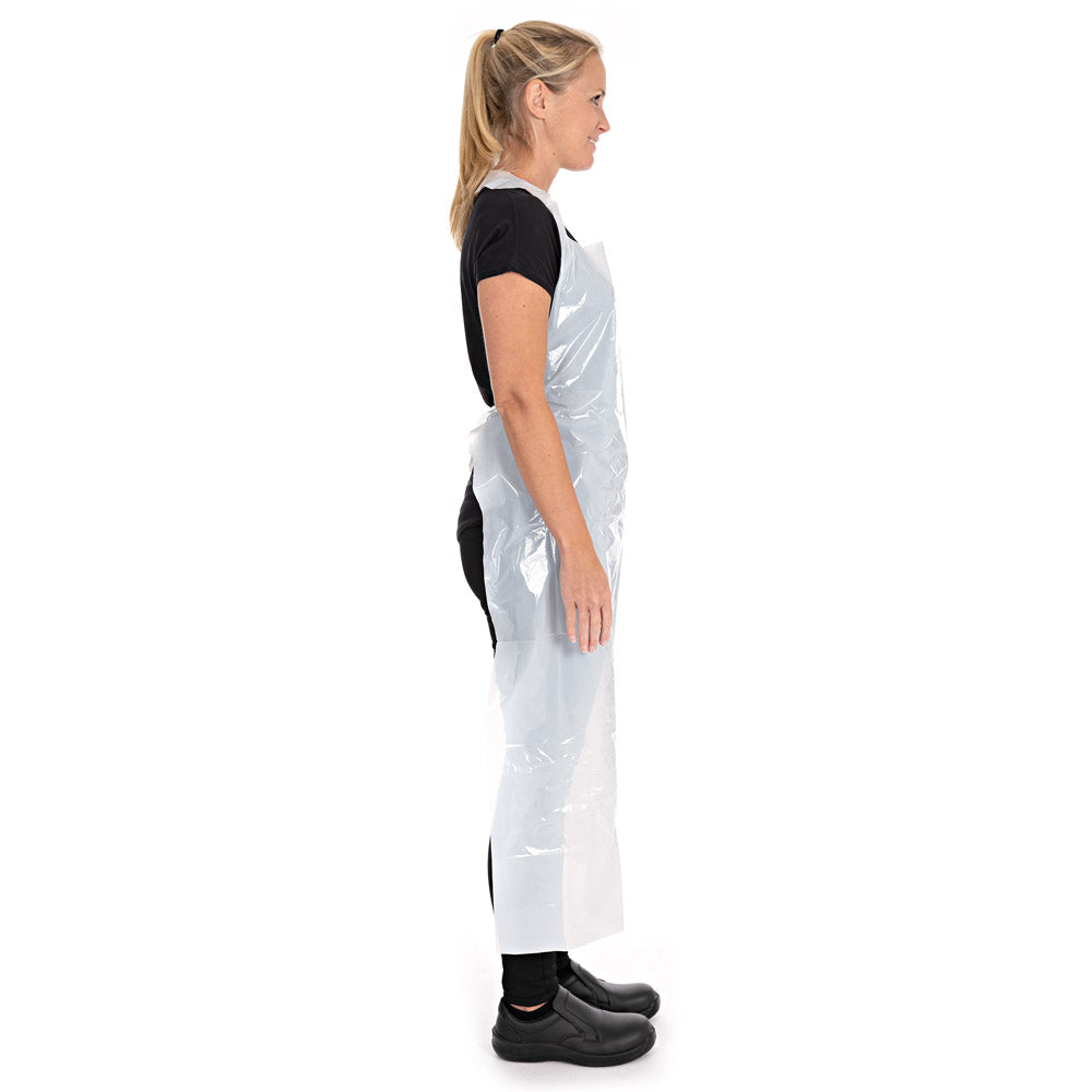 Einwegschürzen im Staubschutzbeutel ca. 35 my | LDPE - weiß