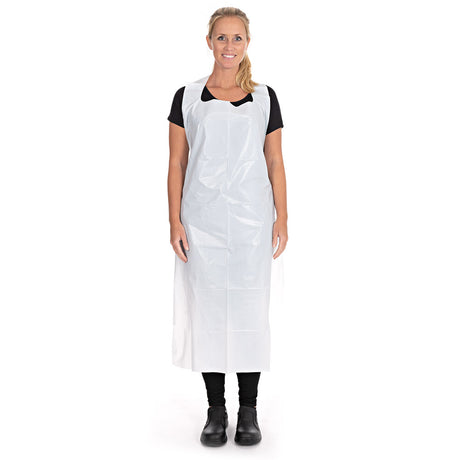 Einwegschürzen ca. 33 my | LDPE - weiß