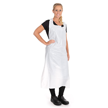 Einwegschürzen ca. 33 my | LDPE - weiß
