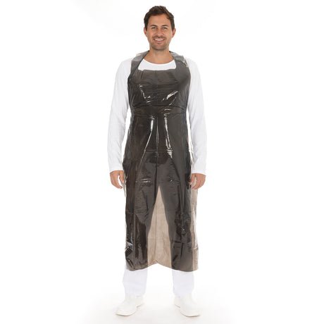 Einwegschürzen geblockt ca. 25 my | LDPE - schwarz