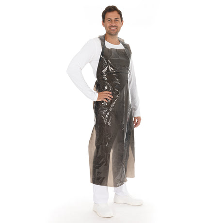 Einwegschürzen geblockt ca. 25 my | LDPE - schwarz