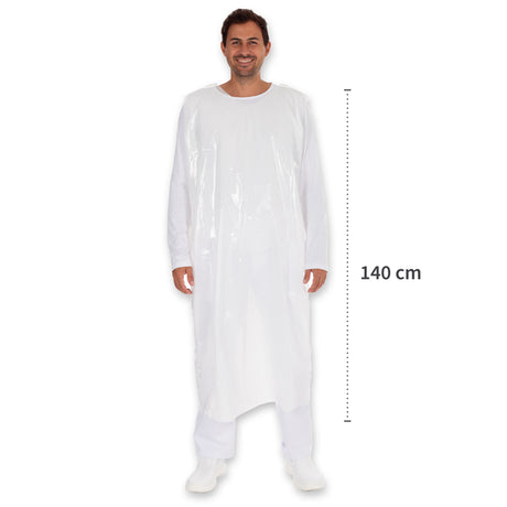 Rundumschürzen ca. 30 my | LDPE - weiß