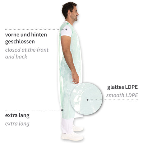 Rundumschürzen ca. 30 my | LDPE - grün