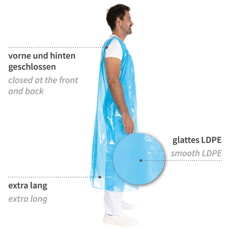 Rundumschürzen ca. 30 my | LDPE - blau