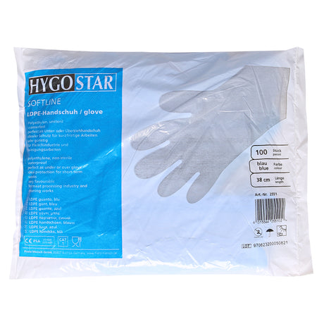 LDPE-Handschuhe Softline - blau