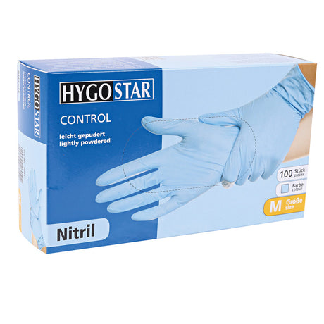 Nitrilhandschuhe Control | gepudert - blau