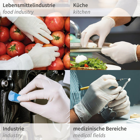 Nitrilhandschuhe Safe Super Stretch | puderfrei - weiß