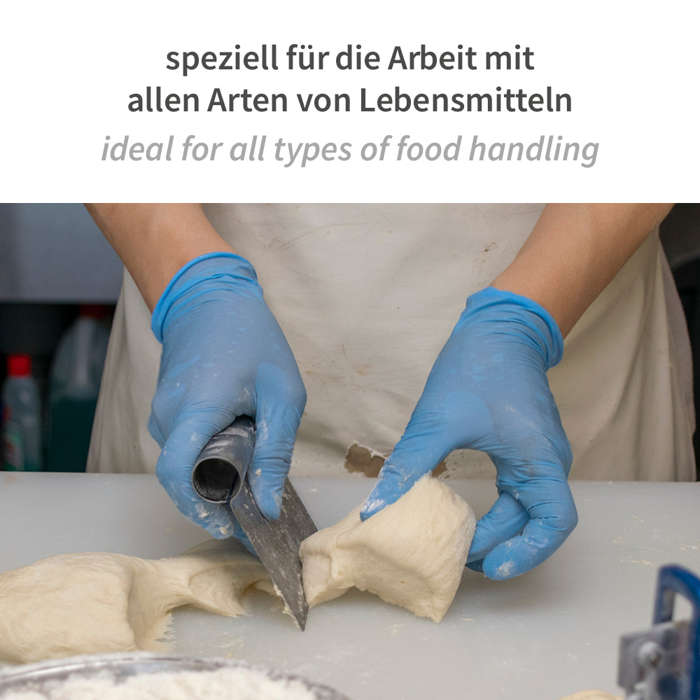 Nitrilhandschuhe Allfood Safe | puderfrei - blau
