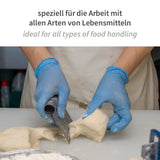 Nitrilhandschuhe Allfood Safe | puderfrei - blau