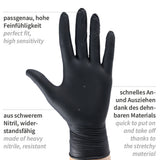 Nitrilhandschuhe Extra Safe Super Stretch, puderfrei - schwarz