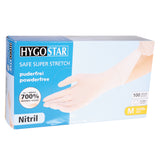 Nitrilhandschuhe Safe Super Stretch | puderfrei - weiß