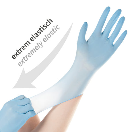 Nitrilhandschuhe Safe Super Stretch | puderfrei - blau